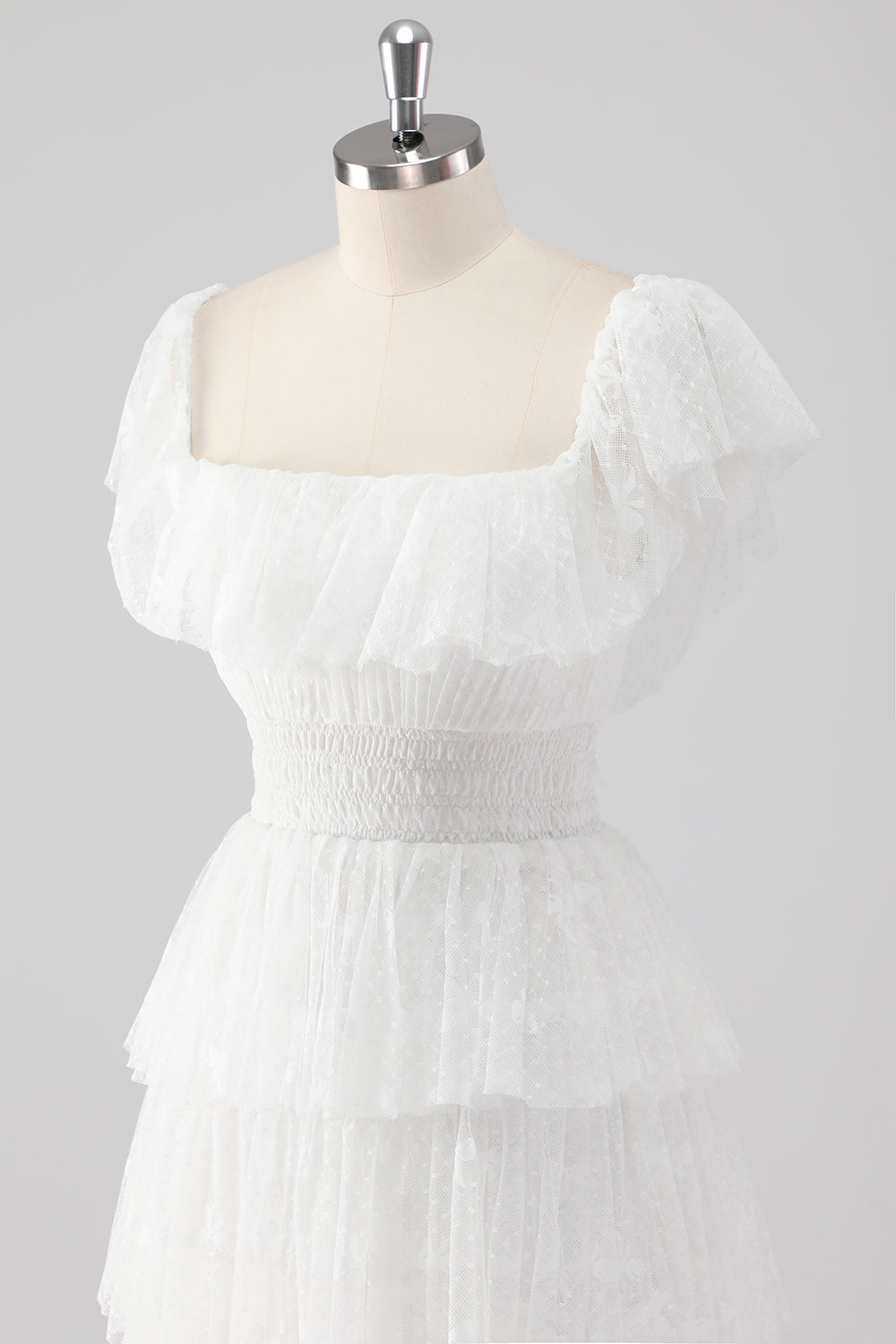 A Line Zwarte formele jurk met vierkante hals