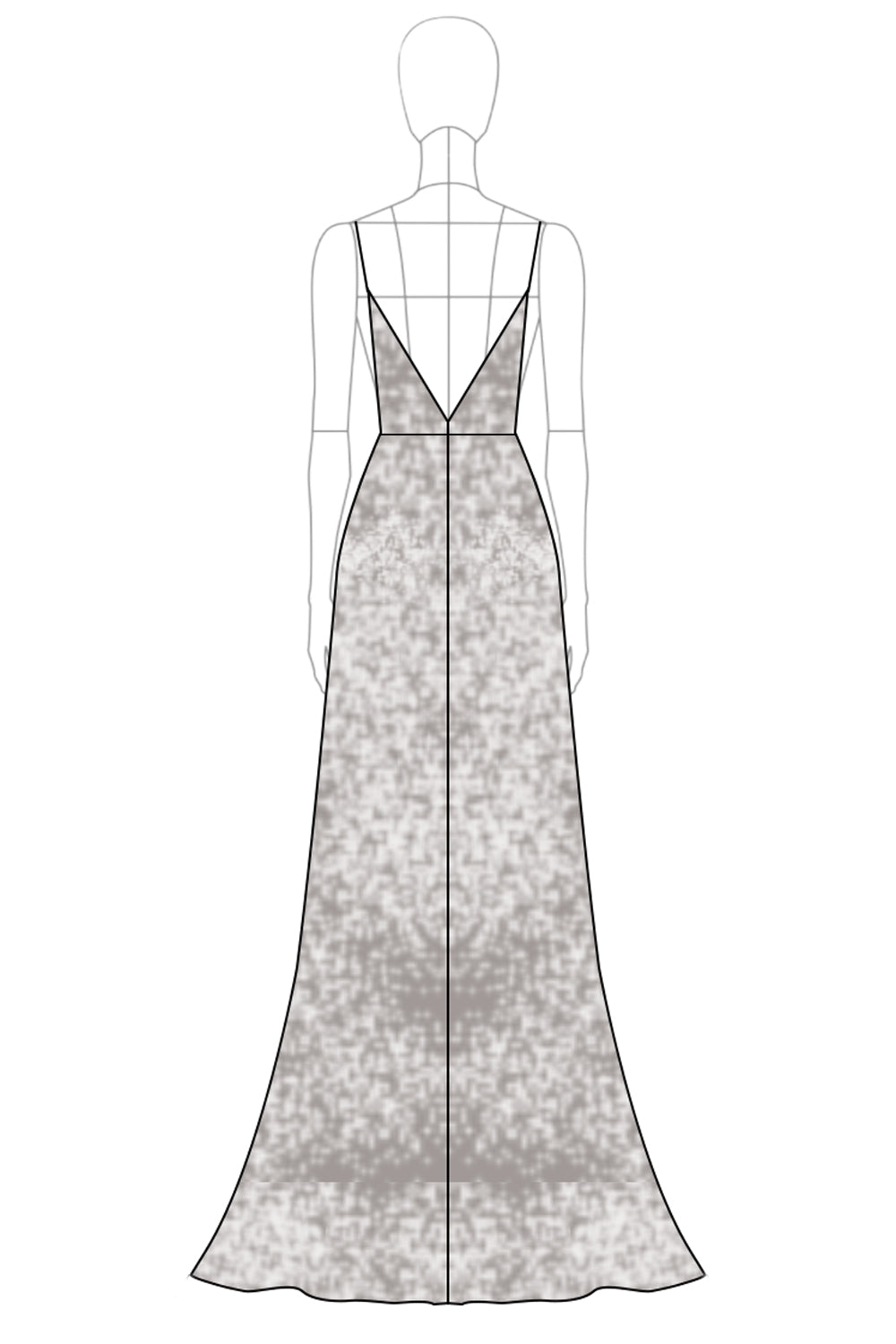 Sprankelende V-hals Zilveren Lovertjes A Line Formele Jurk