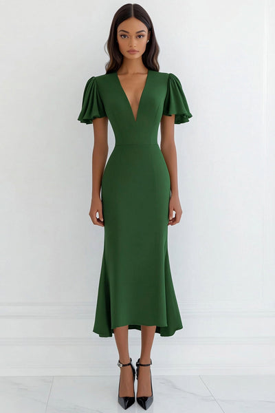 Maxi Jurk voor Vrouwen Zomer Casual Boho Korte Mouw
