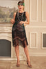 Afbeelding in Gallery-weergave laden, Blush sprankelende franjes Great Gatsby jurk met pailletten