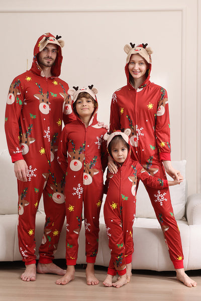 DOUUCO Familie Bijpassende Kerst Pyjama Set Rendier Pyjama Set Kerst Geruite Pyjama Nachtkleding Huiskleding voor Heren Dames Volwassenen Kinderen