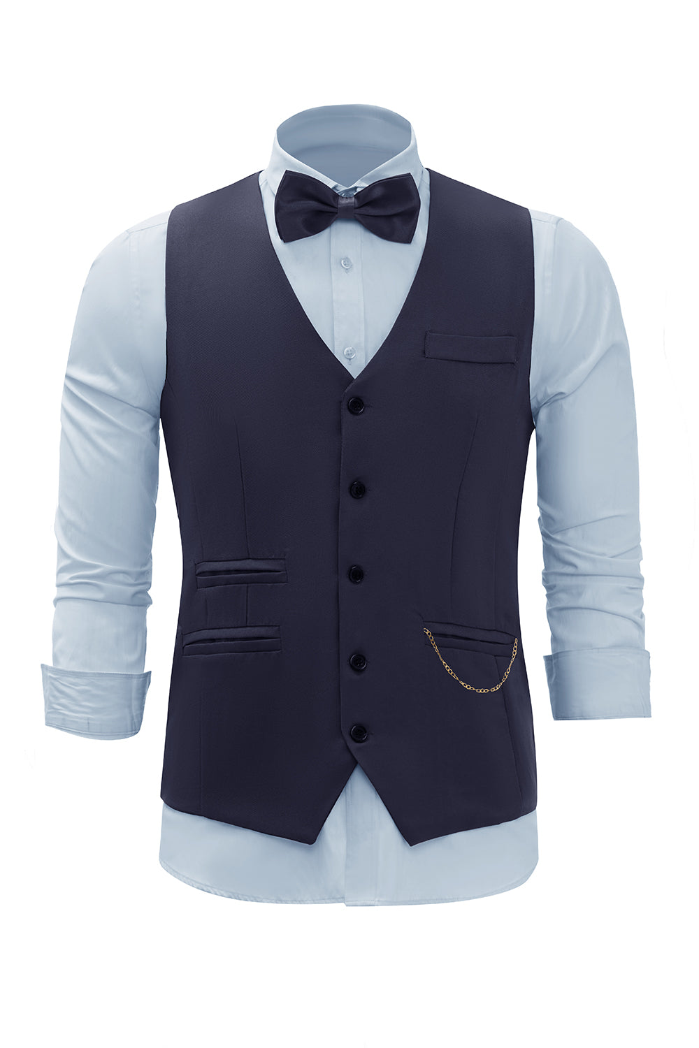 Bordeaux sjaal revers single breasted heren pak vest