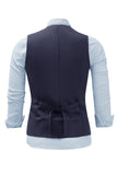 Bordeaux sjaal revers single breasted heren pak vest