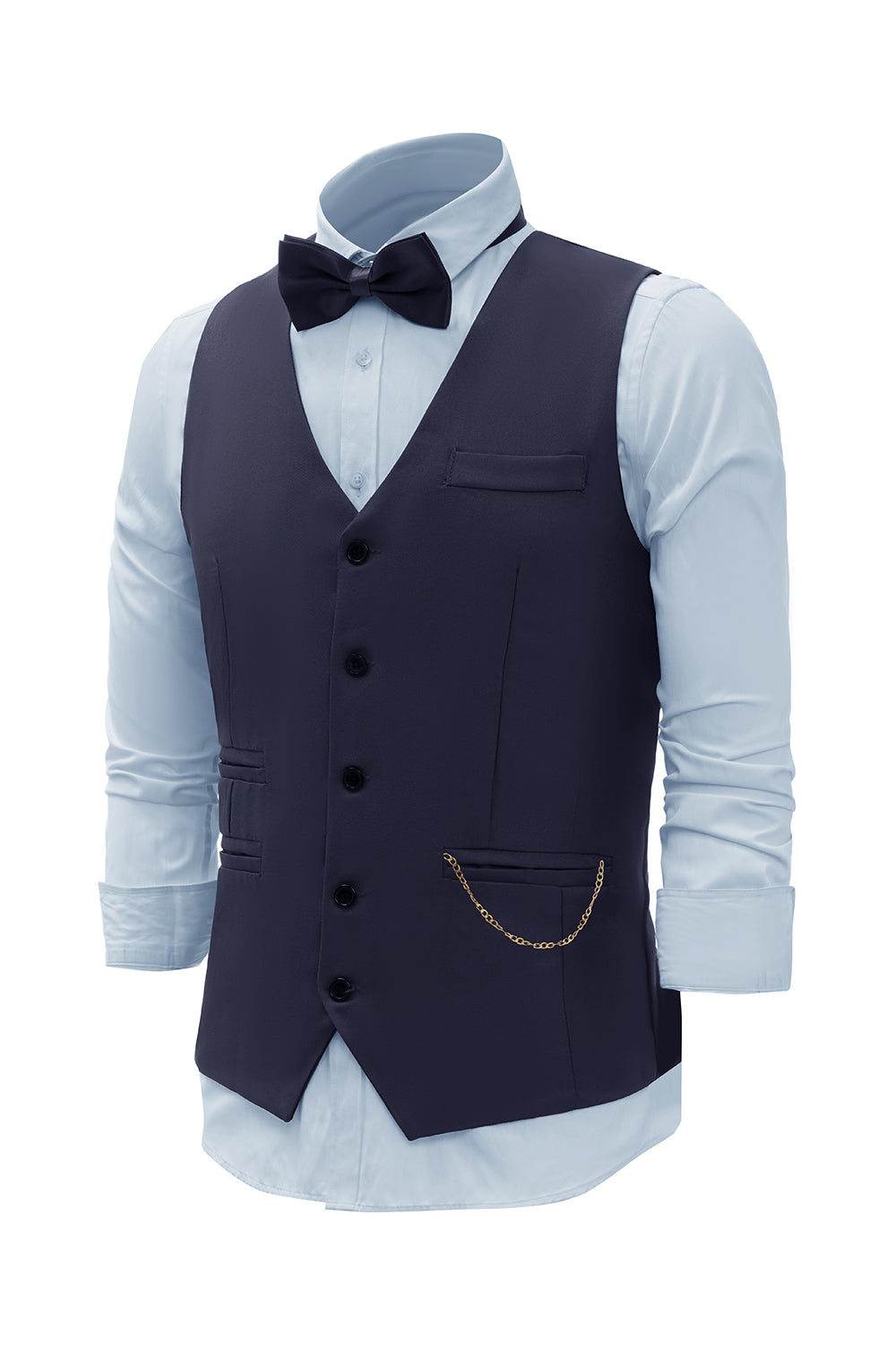 Bordeaux sjaal revers single breasted heren pak vest