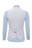 Bordeaux sjaal revers single breasted heren pak vest