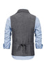 Afbeelding in Gallery-weergave laden, Bruin Tweed Single Breasted Gekerf Heren Pak Vest