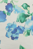 Lichtblauwe V Hals 1950s Vintage Jurk