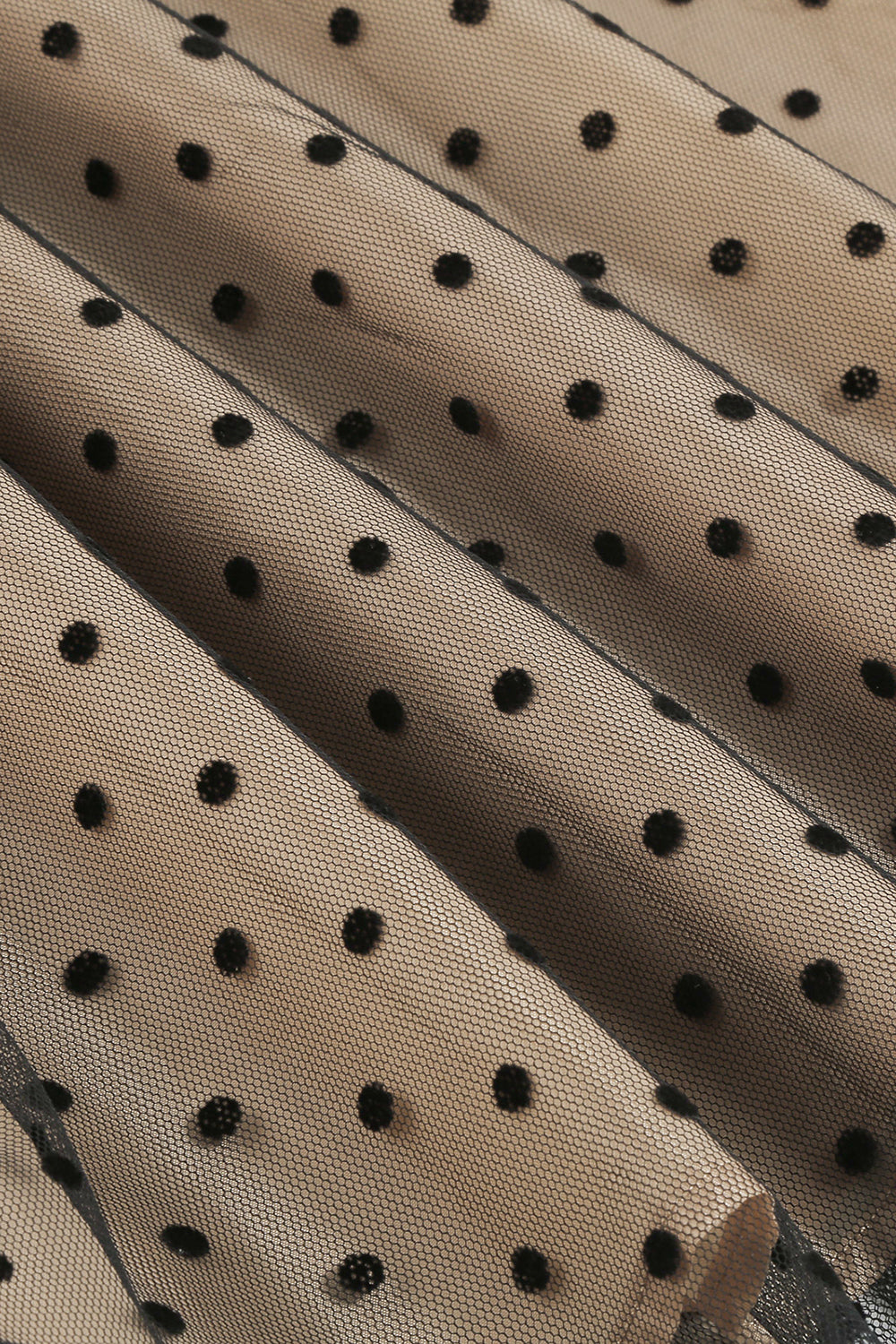 Zwarte Polka Dots Vintage jaren 1950 Jurk