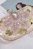 Afbeelding in Gallery-weergave laden, Sprankelende pailletten blush avond feest handtas met kralen