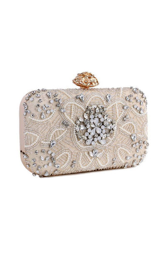 Champagne Strass Pearl Party Handtas