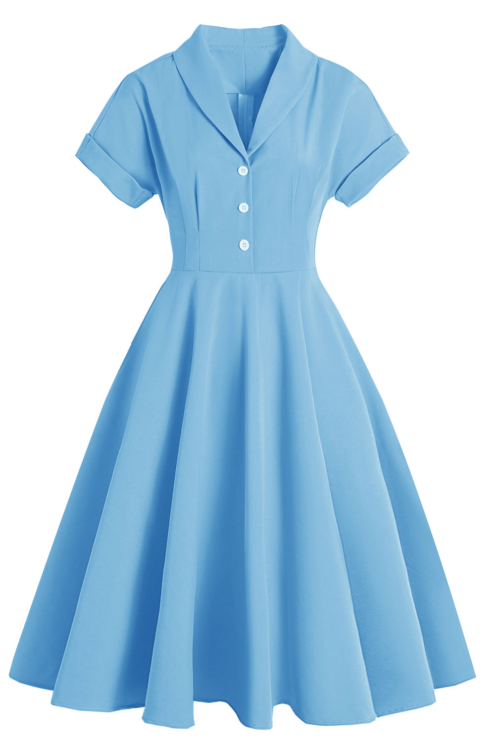 Elegante gele V Hals Vintage Jurk