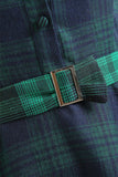 Groene Plaid jaren '50 Jurk