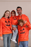 Oranje Halloween Family Suit sweatshirt met lange mouwen en capuchon