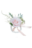 Delicate roze parel Prom pols corsage voor huwelijksfeest