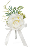 Elegante blauwe parel prom pols corsage voor huwelijksfeest