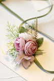 Elegante Blush Prom Pols Corsage Voor Huwelijksfeest