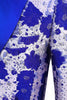 Afbeelding in Gallery-weergave laden, Koningsblauwe sjaal revers Jacquard heren Prom Blazer