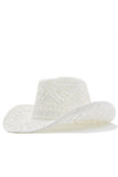 Abrikoos breien Western Cowboy Hat Straw Hat Holle Out Sunhat