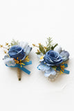 Abrikoos Prom Pols Corsage en Boutonnière voor heren voor bruiloft