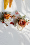 Elegante Blush Prom Pols Corsage en Boutonnière voor heren voor huwelijksfeest