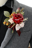 Elegante Blush Prom Pols Corsage en Boutonnière voor heren voor huwelijksfeest