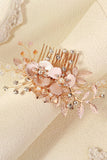 Bloem Kristal Parel Strass Bruiloft Hair Clip