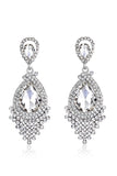 Bruid legering Rhinestone Tear Drop vormige Champagne oorbellen (1paar)