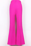 Fuchsia One Button Peak Lapel Dames Pakken