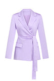 Lila revers met inkeping Slim fitted blazer voor dames