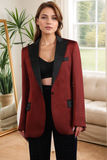 Rust Peak revers een knop vrouwen blazer