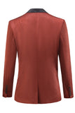 Rust Peak revers een knop vrouwen blazer