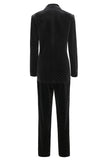 Zwarte Polk Dots One Button 2-delig damespak
