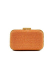 Gele Handgemaakte Houten Clutch Bag