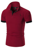 Zwart slim fit katoenen poloshirt voor heren