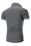 Zwart slim fit katoenen poloshirt voor heren