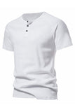 Zwart Katoen Crewneck Korte Mouwen Heren Polo Short