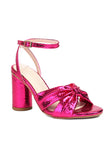 Sparkly Fuchsia Bow Dames Hoge Hakken