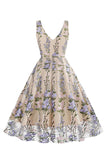 Zwarte Bloemen Kant Borduurwerk Mouwloze Elegante Vintage Jurk