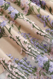 Zwarte Bloemen Kant Borduurwerk Mouwloze Elegante Vintage Jurk