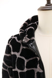 Leopard Faux Fur Zip-Up Hoodie Heren Jas