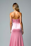 Roze schede Sweetheart Prom jurk met split