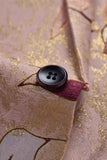 Roségouden single breasted revers bedrukte heren prom blazer