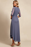 Twilight schede chiffon enkellengte moeder van de bruid jurk