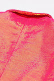 Sparkly Fuchsia 2-delige piekrevers damespakken met zakken