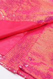 Sparkly Fuchsia 2-delige piekrevers damespakken met zakken