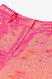 Sparkly Fuchsia 2-delige piekrevers damespakken met zakken