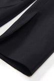 Sprankelende zwarte piek revers Single Breasted vrouwen Prom Blazer met steentjes