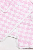 Roze 2-delige piekrevers Double Breasted dames galapakken met zakken