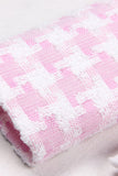 Roze 2-delige piekrevers Double Breasted dames galapakken met zakken