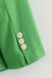 Groene 2-delige piekrevers Double breasted dames galapakken